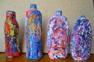 Нетрадиционные техники рисования для старших дошкольников «Декорирование предмета (вазы)»