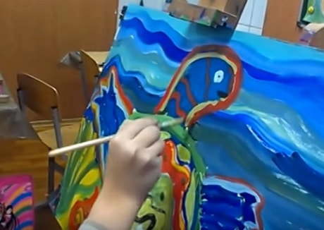 Занятие по ИЗО в ДОУ для детей 5-7 лет рисование