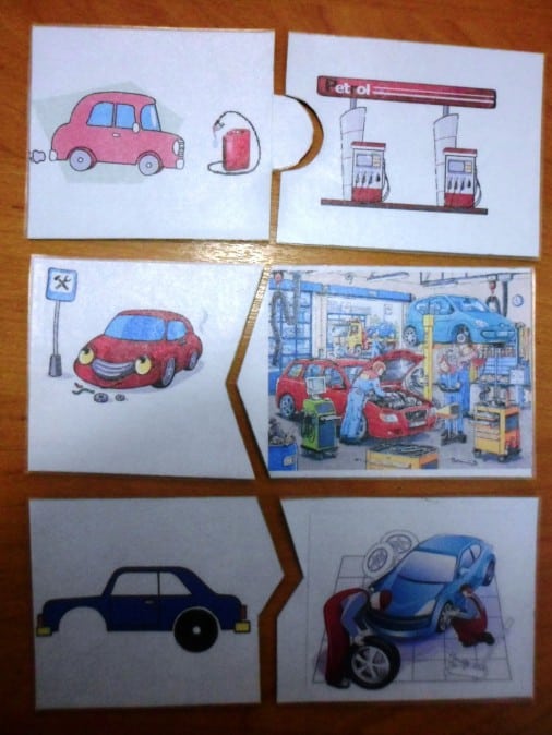 Дидактическая игра «Помоги машине». Дидактические игры для детей 3-4 лет в детском саду: Лэпбук «Транспорт».