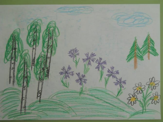 Гулял бычок на полянке, где росли деревья и цветы. Конспект занятия по математике в старшей группе, дети 5-6 лет, «Путешествие по сказкам»
