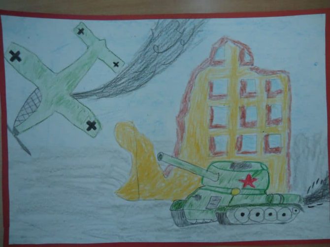 Рисование на «День Победы»: фотоотчет совместной деятельности детей 6-7 лет и родителей